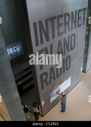 Innere des Newseum in Washington, D.C. Stockfoto