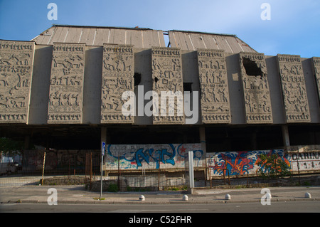 Krieg beschädigt und verlassene Gebäude entlang Mostarski Bataljon Straße zentrale Mostar Bosnien und Herzegowina-Europa Stockfoto