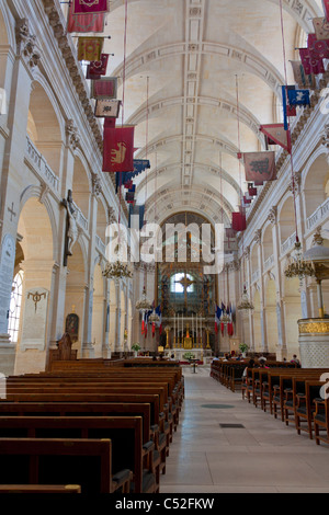 Innenraum der St. Louis Church, Invalides Hostel, Paris, Frankreich Stockfoto