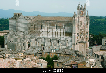 Der Dom oder Dom in Orvieto, Umbrien Stockfoto