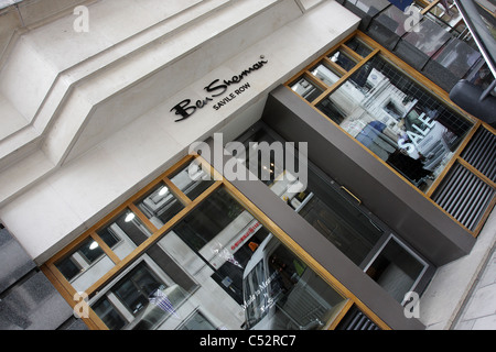 Ben Sherman Steckdose in der Savile Row, London. Stockfoto