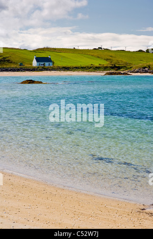 Traigh Golf Course von silver Sands von Morar in der Nähe von Portnaluchaig betrachtet; Arisaig; Schottland Stockfoto