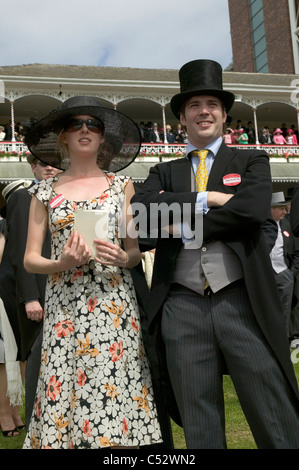 Royal Ascot Rennen während seinen Umzug nach York in 2005, UK. Stockfoto