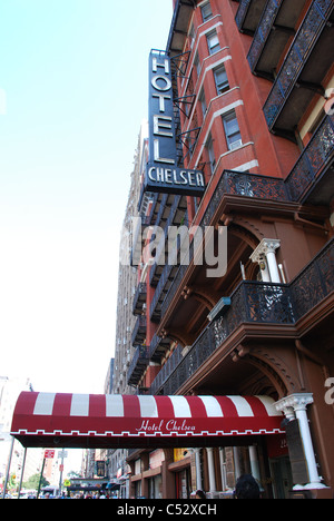 Das Chelsea Hotel New York. Stockfoto