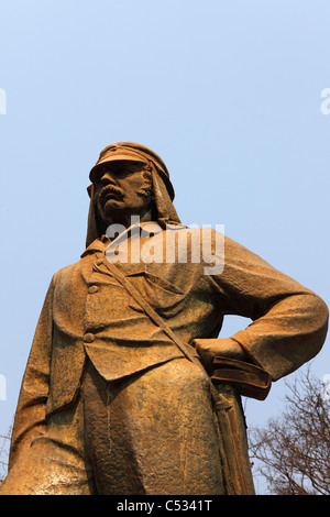 Die Dr. David Livingstone Memorial an den Victoria Fällen in Simbabwe. Stockfoto