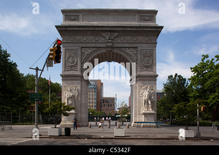 Der Bogen der Washington Square Park in New York City Stockfoto