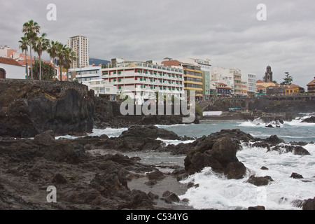 Vulkanischen Küste von San Telmo in Puerto De La Cruz (Spanien) Stockfoto