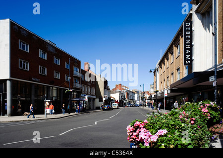 Haupteinkaufsstraße von Palmerston Straße Southsea Hampshire England uk Stockfoto