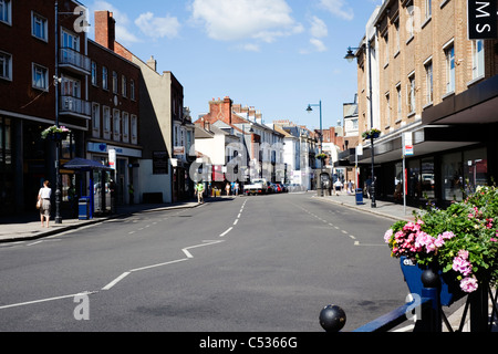 Haupteinkaufsstraße von Palmerston Straße Southsea Hampshire England uk Stockfoto