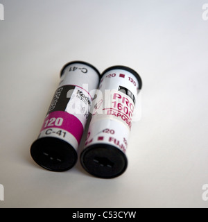 120 Filmrollen Stockfoto