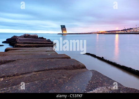 Seeverkehr Kontrollturm, Oeiras, Lissabon, Portugal, Europa Stockfoto