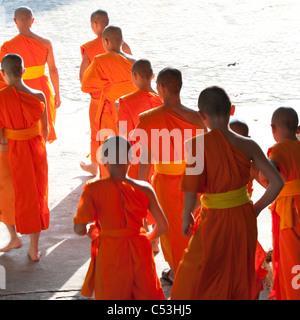 Novizen im Wat Sri Soda, Chiang Mai, Thailand Stockfoto