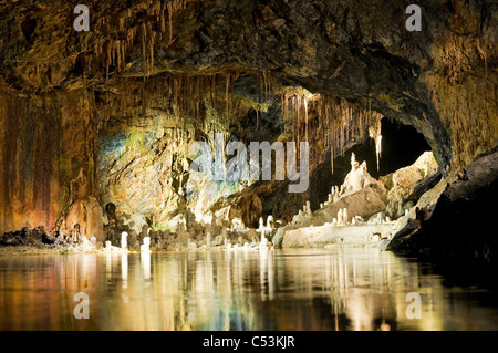 Saalfelder Feengrotten Tourist Mine, Saalfeld, Thüringen, Deutschland, Europa Stockfoto