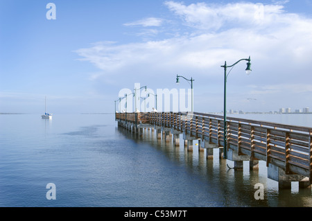 Indian River Lagune IRL Fishing Pier Jensen Beach Causeway Florida East Coast Stockfoto