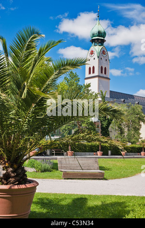 St. Nikolaus Kirche Rosenheim Bayern Deutschland Europa Stockfoto