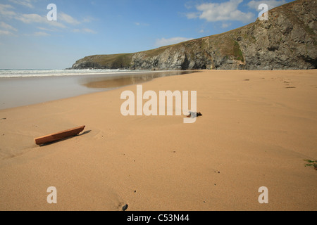 Holywell Bay in der Nähe von Newquay, North Cornwall, England, UK Stockfoto