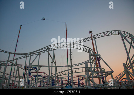 Achterbahn Coney Island, Brooklyn NY Stockfoto