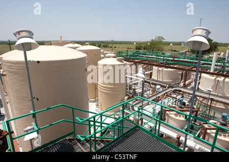 in-Situ-Recovery ISR Uran Verarbeitungsbetrieb verarbeiten Uran-geladenen Harze Stockfoto