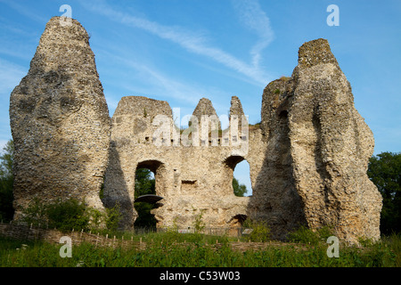 Die Ruinen der historischen Krönungsfeierlichkeiten Schloss in Hampshire, England, auch bekannt als König Johns Castle Stockfoto