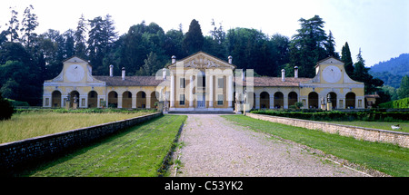 Villa Barbaro, auch bekannt als der Villa di Maser. Stockfoto