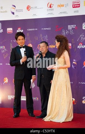 Hong Kong Schauspieler Eric Tsang Chi-Wai (曾志偉) kommt bei den 29. Hong Kong Film Awards am 18. April 2010 Stockfoto