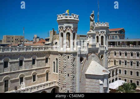 Stadtansicht von Jerusalem vom Dach des Hotel Notre Dame Stockfoto