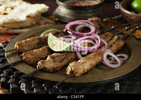 Seekh Kebab. Nord-Indien-Pakistan-Essen Stockfoto