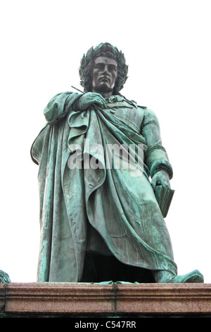 Statue von Johann Christoph Friedrich von Schiller, deutscher Dichter, Philosoph, Historiker und Dramatiker in Stuttgart Stockfoto