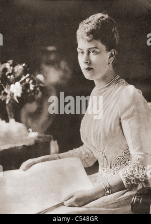 Prinzessin Victoria Mary, auch bekannt als Prinzessin Mai späteren Queen Consort des Vereinigten Königreichs als die Frau von König George V. Mary von Teck. Stockfoto