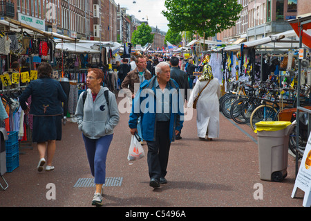 Albert Cuypmarkt Markt de Pijp Rotlichtviertel Amsterdam Niederlande-Europa Stockfoto