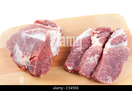 Rohes Fleisch kochen Nacken-Schulterbereich bereit Stockfoto