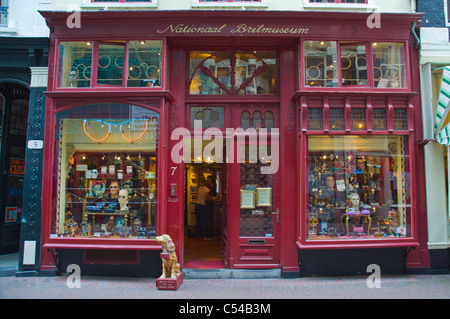 Nationaal Brilmuseum das nationale Museum der Brille auf Optiker Shop Zentralverriegelung Amsterdam Niederlande-Europa Stockfoto