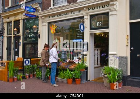 Amsterdamer Tulpenmuseum außen Prinsengracht im Zentrum von Amsterdam Niederlande-Europa Stockfoto