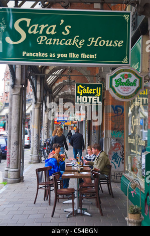 Saras Pancake House außen im Zentrum von Amsterdam Niederlande-Europa Stockfoto