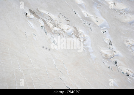 Gletscherspalten des Mer de Glace, Vallée Blanche, Chamonix, Frankreich, Mont-Blanc-Massiv, Alpen Stockfoto