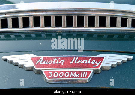Detail von einem 3000 Austin Healey Mk III Stockfoto