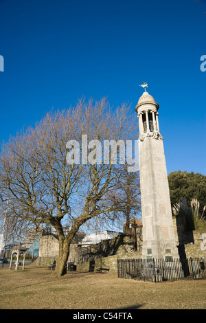 Das Mayflower Memorial, Stadtkai, Southampton, Hampshire, England, Vereinigtes Königreich Stockfoto