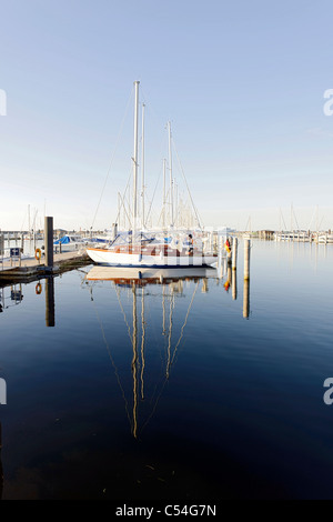 Segeln, Yachten, maritime, Lebensstil, Marina, Hohe Duene Yachting und Spa Resort, Ostsee, Rostock-Warnemünde Bezirk, Meckl Stockfoto