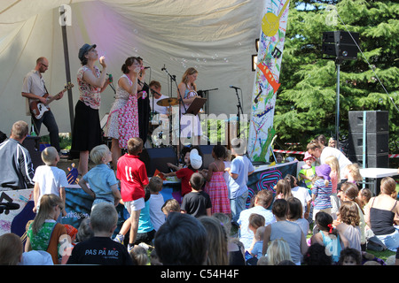 Jazz für Kinder Konzert während der Copenhagen Jazz Festival Juli 2011 Stockfoto