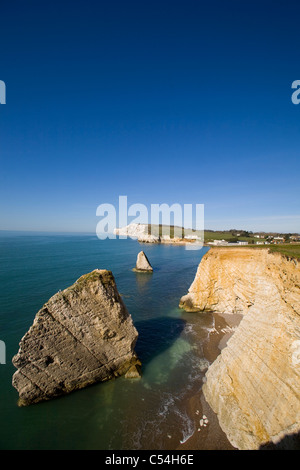 Felsnadeln, Freshwater bay, Isle Of Wight, England, UK Stockfoto