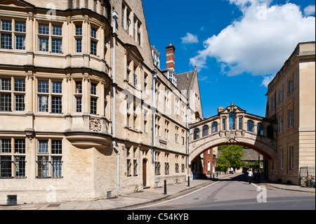 Hertford Brücke aus Catte Street, Oxford, Oxfordshire, Vereinigtes Königreich Stockfoto