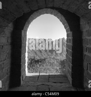 Bogen von Mutianyu Abschnitt der Great Wall Of China, Beijing, China Stockfoto