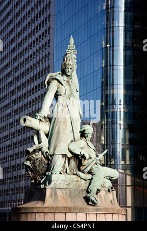 Die Verteidigungsstatue in Paris von Louis-Ernest Barrias - Denkmal des französisch-preußischen Krieges (1870–71). Stockfoto