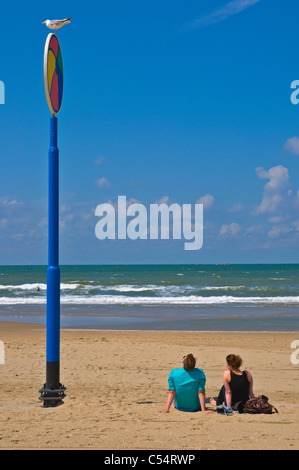 Strand in Scheveningen Strand Bezirk Den Haag den Haag Provinz Süd-Holland Niederlande-Europa Stockfoto