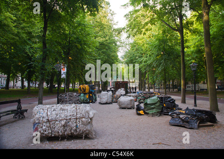 Exportieren Sie Cargo Transit von Liu Jianhua auf Display Lange Voorhout Boulevard im Sommer 2011 den Haag Niederlande Europa Stockfoto