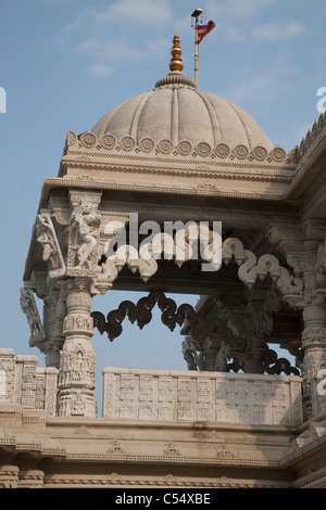 Shri Swaminarayan Mandir hinduistischer Tempel, Neasden, London, UK Stockfoto