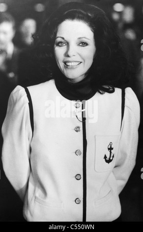 Schauspielerin Joan Collins am Chichester Festival Theatre 1980 Stockfoto