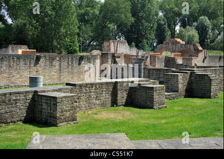 Archäologische Stätte der Zisterzienser Notre-Dame der Dünen Abtei im Musée Ten Duinen, Koksijde, Belgien Stockfoto