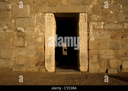 Die Ruinen von der Alcazaba Merida Badajoz Provinz, Region Extremadura, Spanien, 4. Mai 2001. Stockfoto