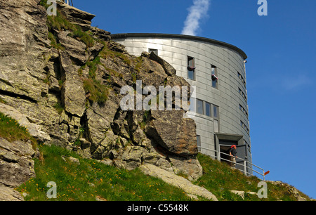 Sommertag an der Velan Zuflucht, Cabane du Velan, der Schweizer Alpin Club (CAS), Wallis, Schweiz Stockfoto